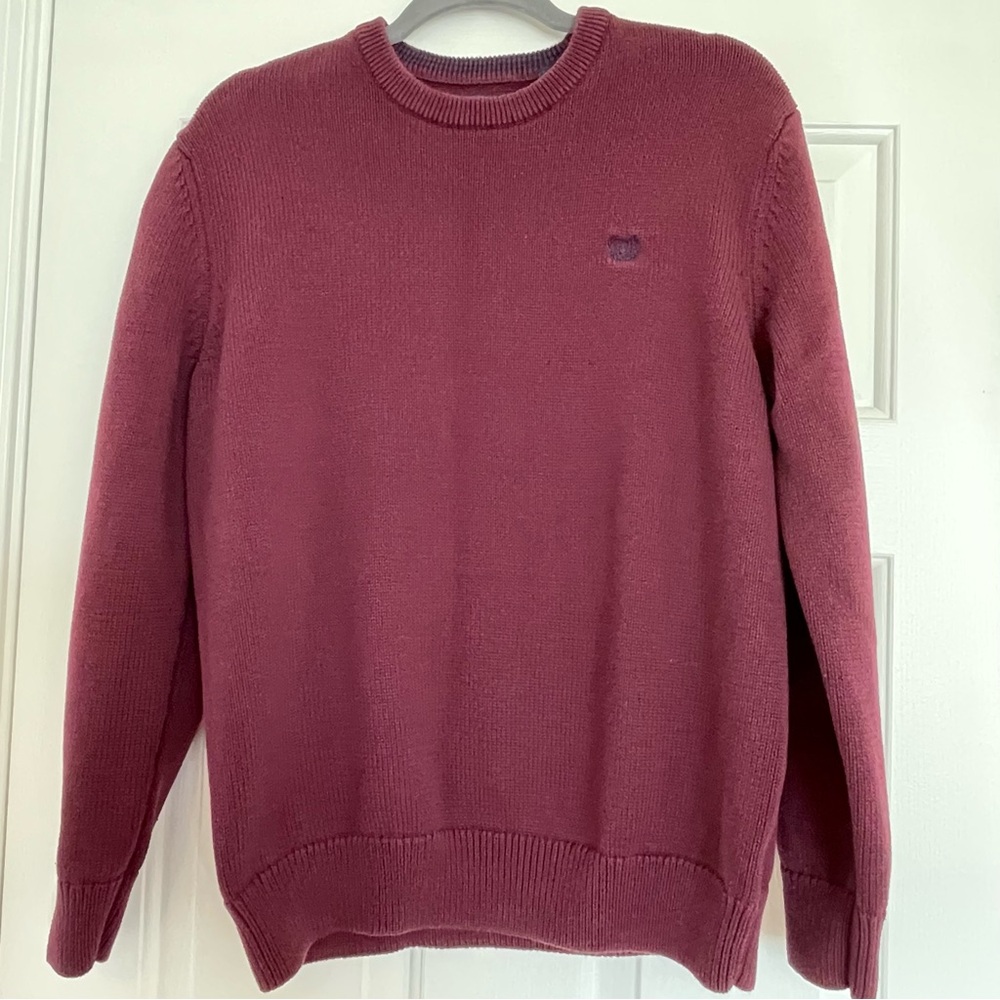Chaps Men's Burgundy Crewneck Sweater